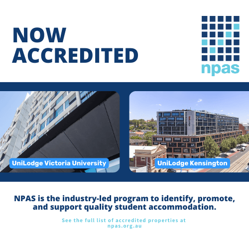 Congratulations to UniLodge Victoria University and UniLodge Kensington on receiving NPAS Accreditation!